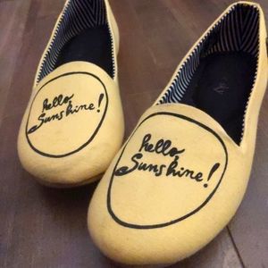 Loly in the Sky Yellow Flat Shoes - 7 - Hello Sunshine!